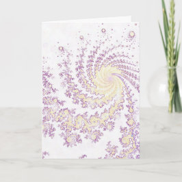 Muster Rosa Creme Weiß Karte