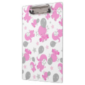 Muster rosa Elefanten, Niedliche Elefanten, Sterne Klemmbrett (Links)