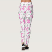Muster rosa Elefanten, Niedliche Elefanten, Sterne Leggings (Rückseite)
