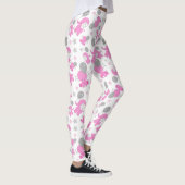 Muster rosa Elefanten, Niedliche Elefanten, Sterne Leggings (Rechts)