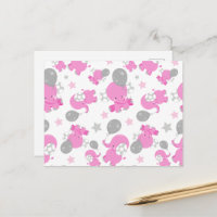 Muster rosa Elefanten, Niedliche Elefanten, Sterne
