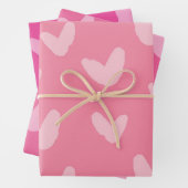Muster rosa Farben süße Liebe Kunst Geschenkpapier Set (Beispiel)