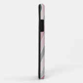 Muster rosa- graue Streifen iPhone Fälle Case-Mate iPhone Hülle (Hinten/Rechts)
