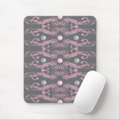 Muster rosa und grau mousepad (Mit Mouse)