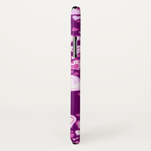 Muster rosa und lila benannte iPhone-Hülle Case-Mate iPhone Hülle (Hinten/Rechts)