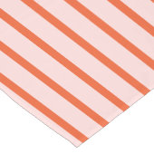 Muster Rosa und Roter Streifen Kurzer Tischläufer (Ecke)