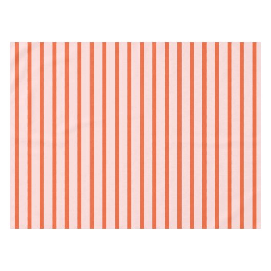 Muster Rosa und Roter Streifen Tischdecke (Vorderseite (Horizontal))