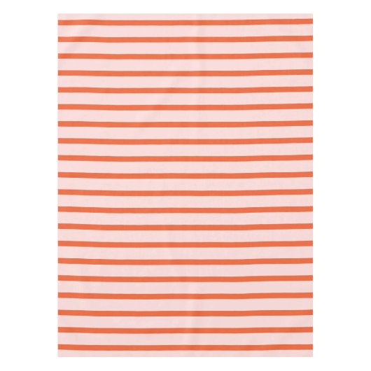 Muster Rosa und Roter Streifen Tischdecke (Vorderseite)