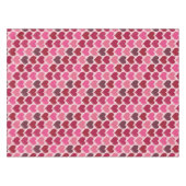 Muster Rosa und Rotes Herz Tischdecke (Vorderseite (Horizontal))