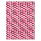 Muster Rosa und Rotes Herz Tischdecke (Vorderseite)