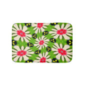 Muster Rosa und Weiße Blume Badematte (Vorderseite)