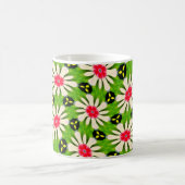 Muster Rosa und Weiße Blume Kaffeetasse (Mittel)