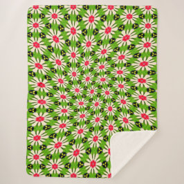 Muster Rosa und Weiße Blume Sherpadecke