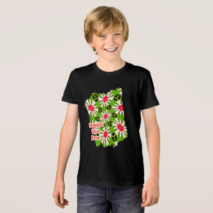 Muster Rosa und Weiße Blume Tri-Blend Shirt