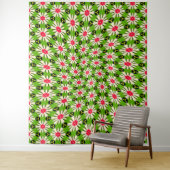 Muster Rosa und Weiße Blume Wandteppich (Beispiel)