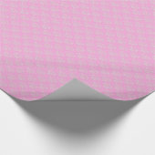 Muster Rosa und Weiße Damast Geschenkpapier (Ecke)