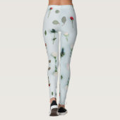 Muster Rosen und Blumen Leggings (Rückseite)