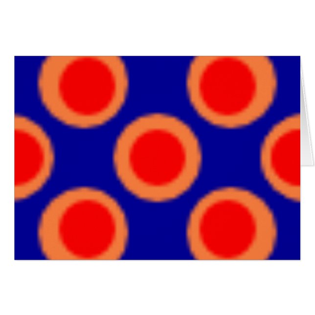 Muster rot, blau, orange (Vorderseite (Horizontal))