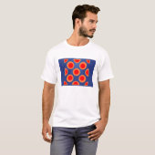 Muster rot, blau, orange Frauen Shirt (Vorne ganz)