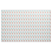 Muster Rot-Blau-Seepferde Stoff (Yard (91,4 cm))