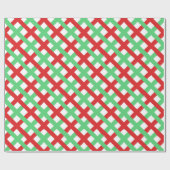 Muster rot, grün und weiß geschenkpapier (Flach)