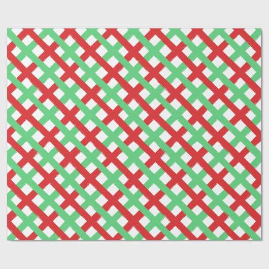 Muster rot, grün und weiß geschenkpapier (Flach)