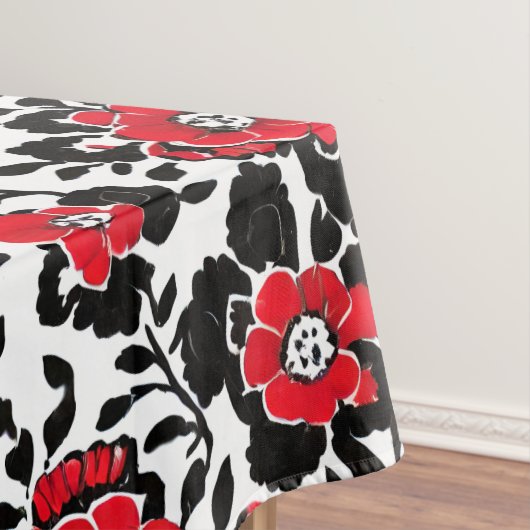 Muster Rot, Schwarz und Weiß Tischdecke (Beispiel)