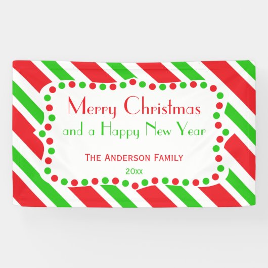 Muster Rot und Grün Banner (Horizontal)