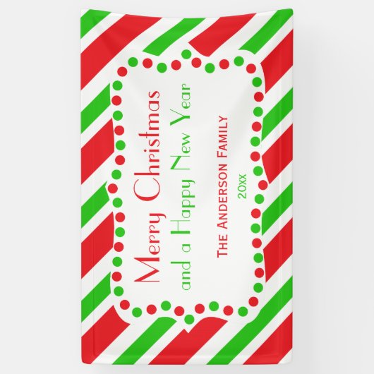 Muster Rot und Grün Banner (Vertikal)