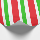Muster Rot und Grün Geschenkpapier (Ecke)