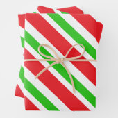 Muster Rot und Grün Geschenkpapier Set (Beispiel)