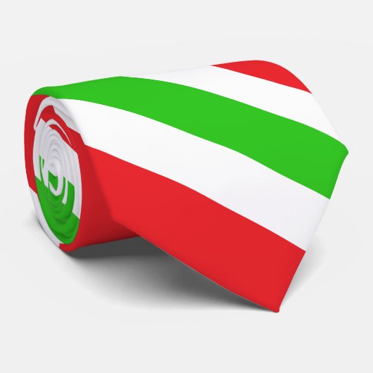 Muster Rot und Grün Krawatte (Gerollt)