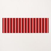 Muster Rot und Maroon Rot Streifen Yogamatte (Rückseite (Horizontal))