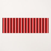 Muster Rot und Maroon Rot Streifen Yogamatte (Vorderseite (Horizontal))