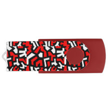 Muster rot und schwarz usb