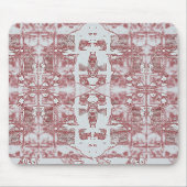 Muster Rot und Silber Mousepad (Vorne)