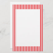 Muster Rot und Weiß Briefpapier (Vorne/Hinten)