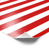 Muster Rot und Weiß Fotodruck (Ecke)