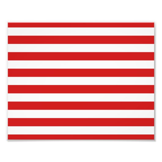 Muster Rot und Weiß Fotodruck (Vorne)