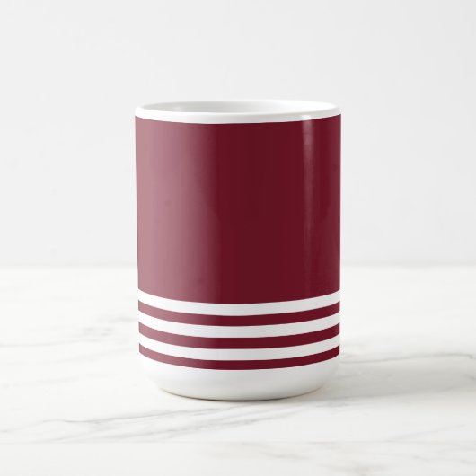 Muster Rot und Weiß Kaffeetasse (Mittel)