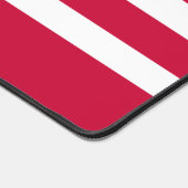 Muster Rot und Weiß Personalisiert Schreibtischunterlage (Ecke)