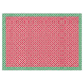 Muster Rot, Weiß und Grüne Diamanten Tischdecke (Vorderseite (Horizontal))