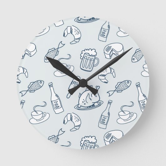 Muster Runde Wanduhr (Vorderseite)