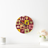 Muster Runde Wanduhr (Zuhause)