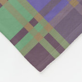 Muster "Rustic Kariert Elegance" Fleecedecke (Ecke)