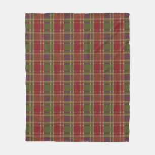 Muster "Rustic Kariert Elegance" Fleecedecke