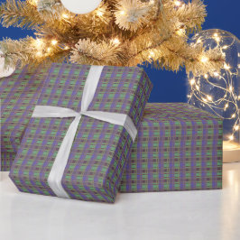 Muster "Rustic Kariert Elegance" Geschenkpapier