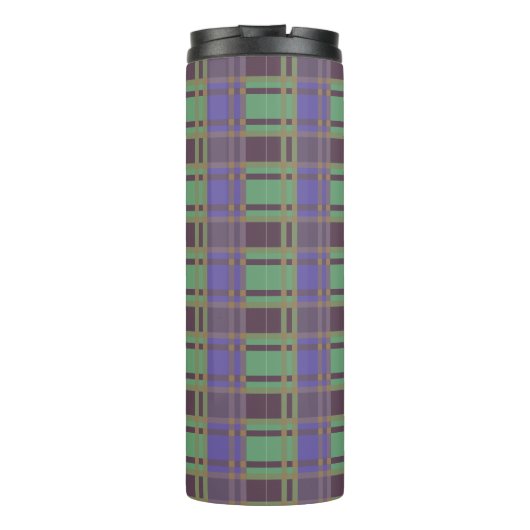 Muster "Rustic Kariert Elegance" Thermosbecher (Rückseite)