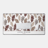 Muster rustikaler Falling-Blätter Schreibtischunterlage (Tastatur & Maus)