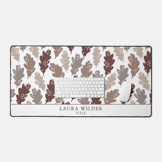 Muster rustikaler Falling-Blätter Schreibtischunterlage (Tastatur & Maus)